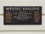 Commemorativ tablet of king Přemysl Otakar II., Městec Králové, 2008, 71 x 34